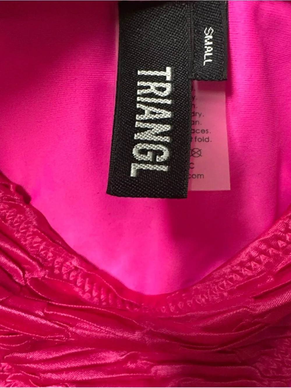 triangl swimwear Hot Pink Ruched Bikini Bottom Women’s Small Beach Summer